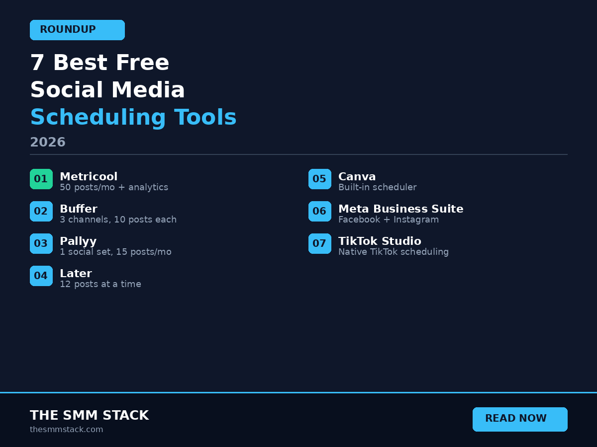 7 Best Free Social Media Scheduling Tools in 2026 (Tested)